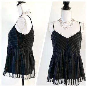 NWT Women’s Club Monaco Peplum Cami Chemise Tank